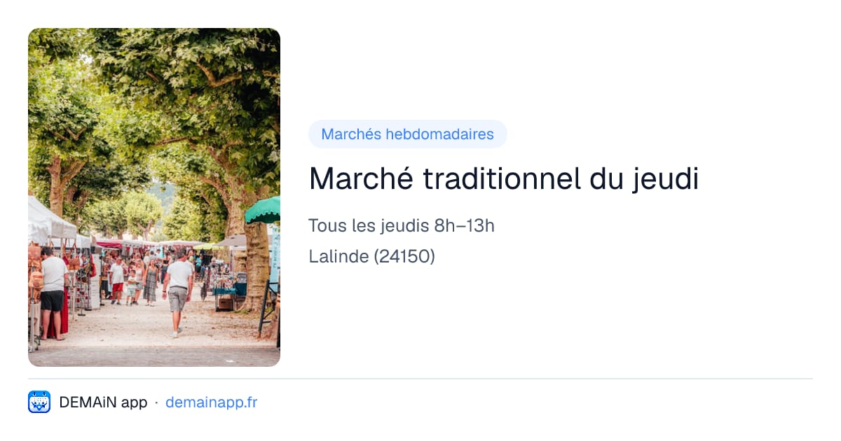 Marché traditionnel du jeudi — Lalinde