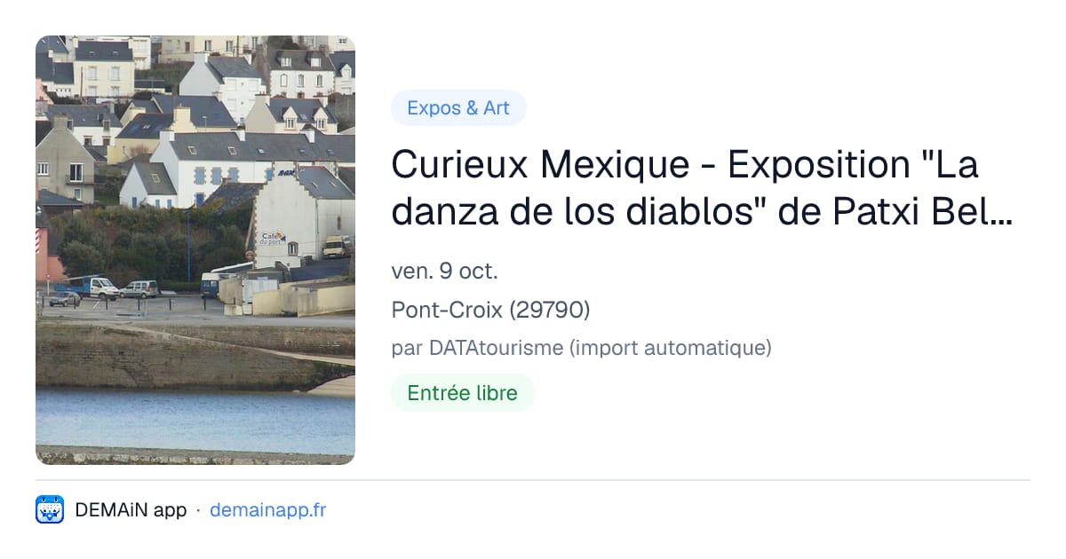 Curieux Mexique - Exposition "La danza de los diablos" de Patxi Beltzaiz — Pont-Croix
