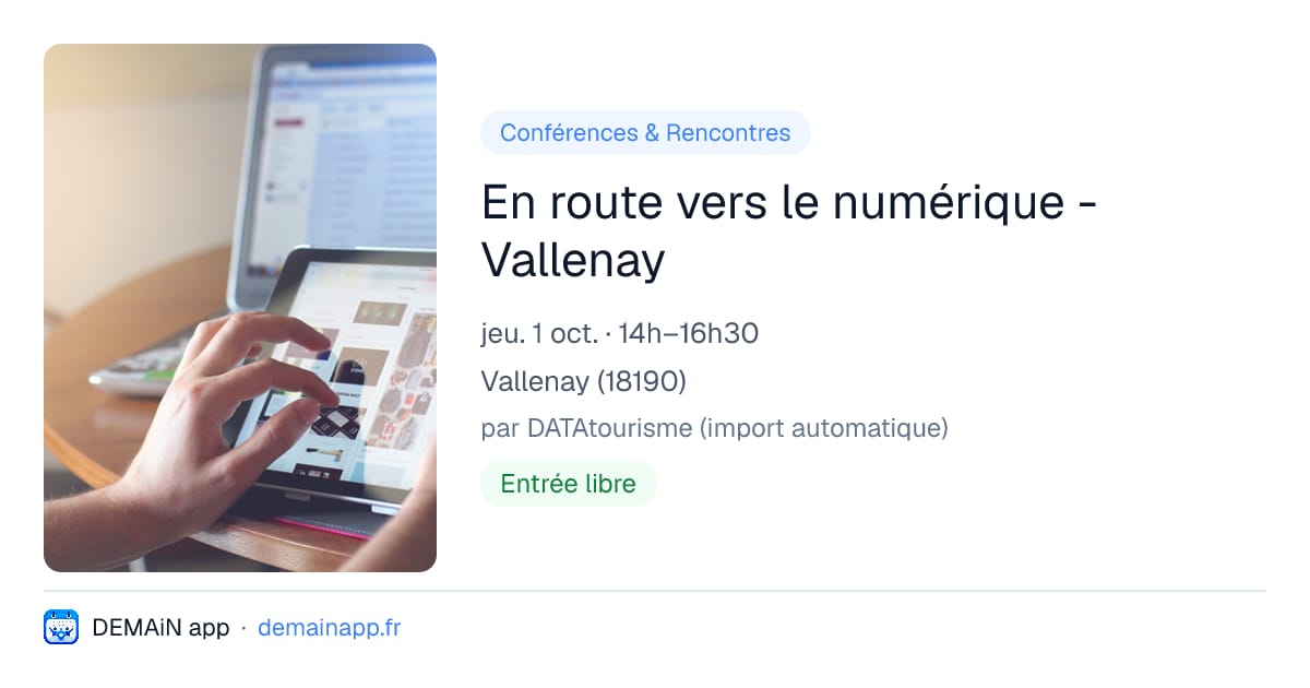 En route vers le numérique - Vallenay — Vallenay
