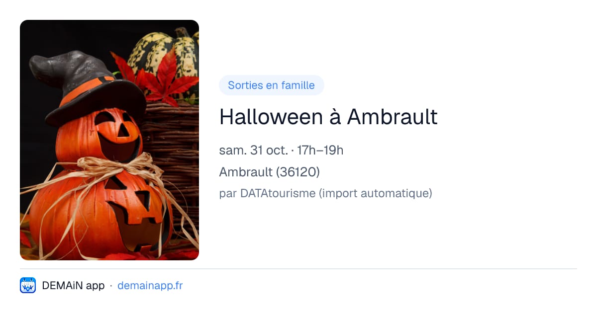 Halloween à Ambrault — Ambrault
