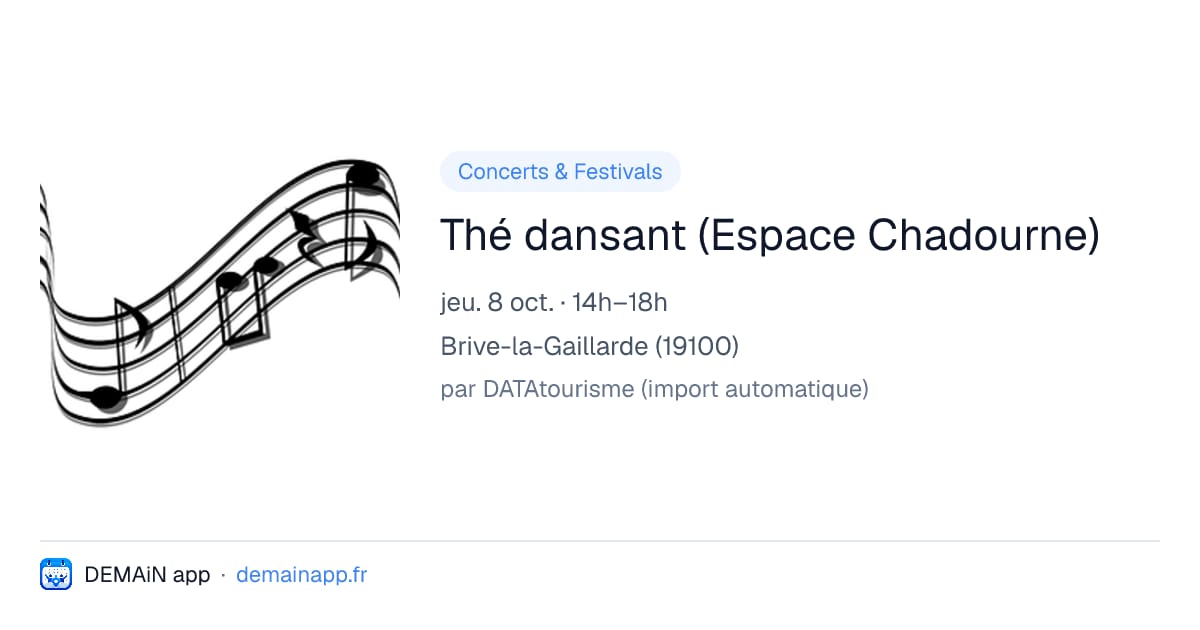 Thé dansant (Espace Chadourne) — Brive-la-Gaillarde