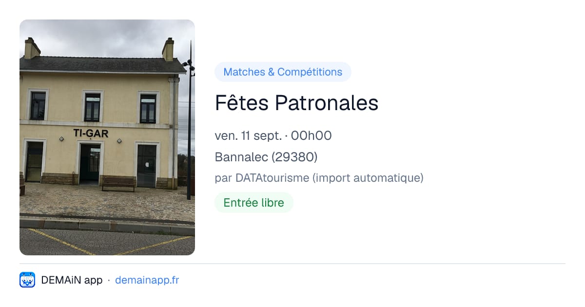 Fêtes Patronales — Bannalec