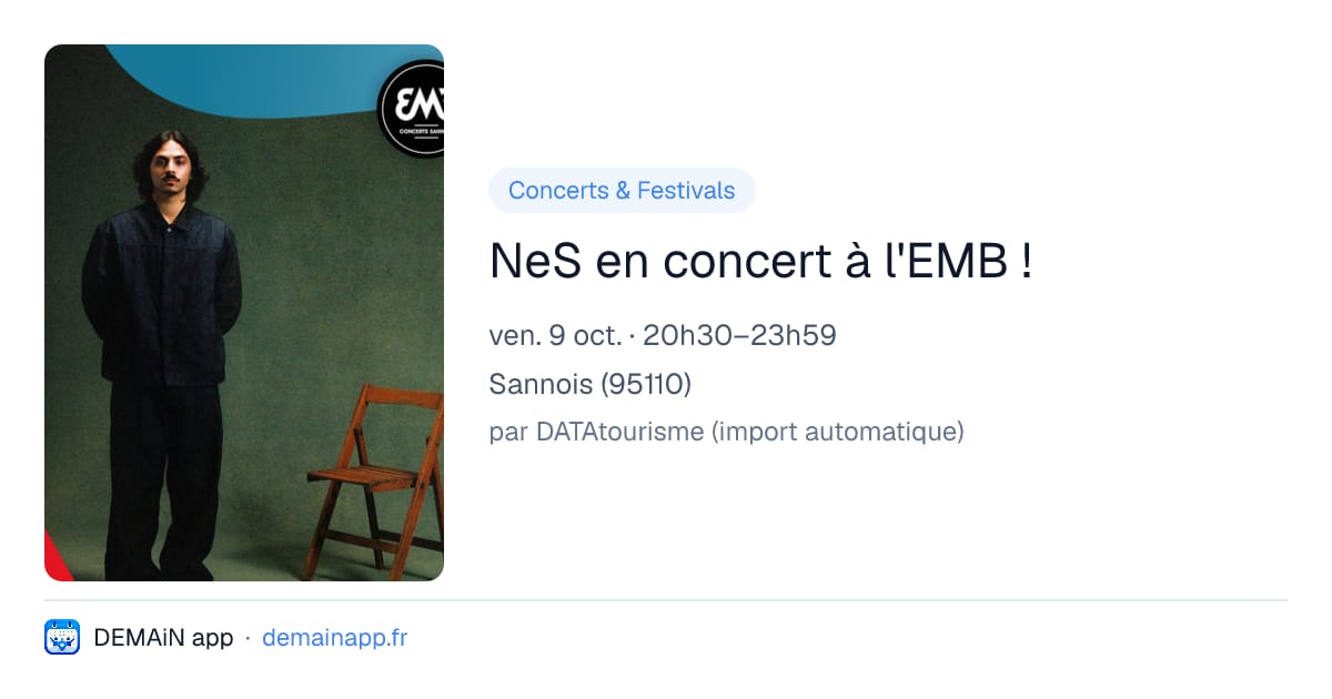 NeS en concert à l'EMB ! — Sannois