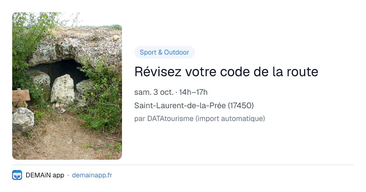 Révisez votre code de la route — Saint-Laurent-de-la-Prée
