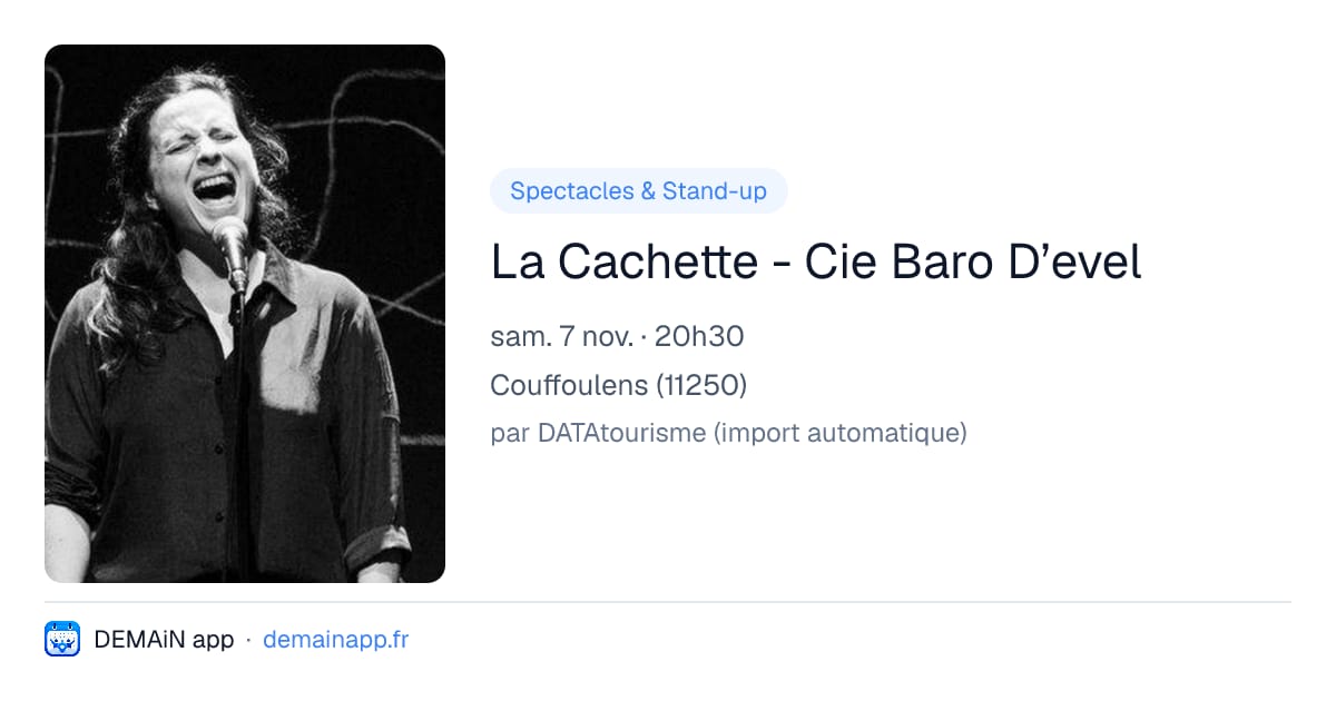 La Cachette - Cie Baro D’evel — Couffoulens