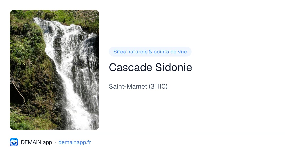 Cascade Sidonie — Saint-Mamet