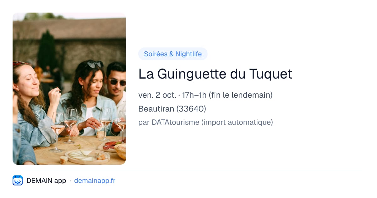 La Guinguette du Tuquet — Beautiran