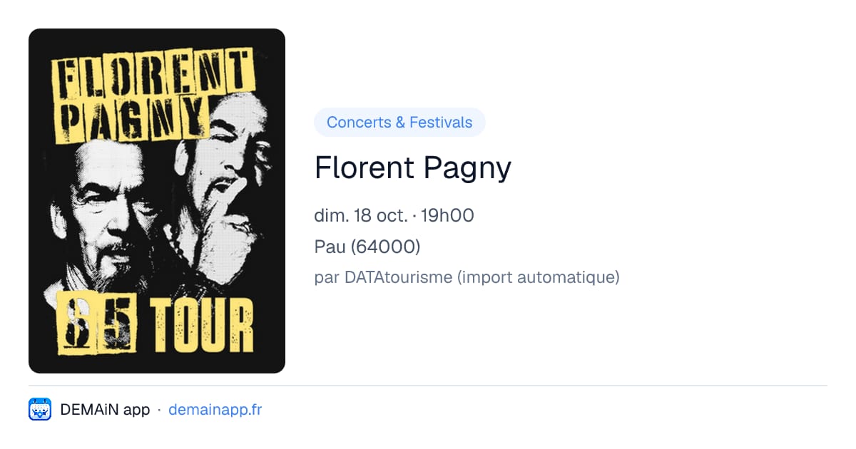 Florent Pagny — Pau