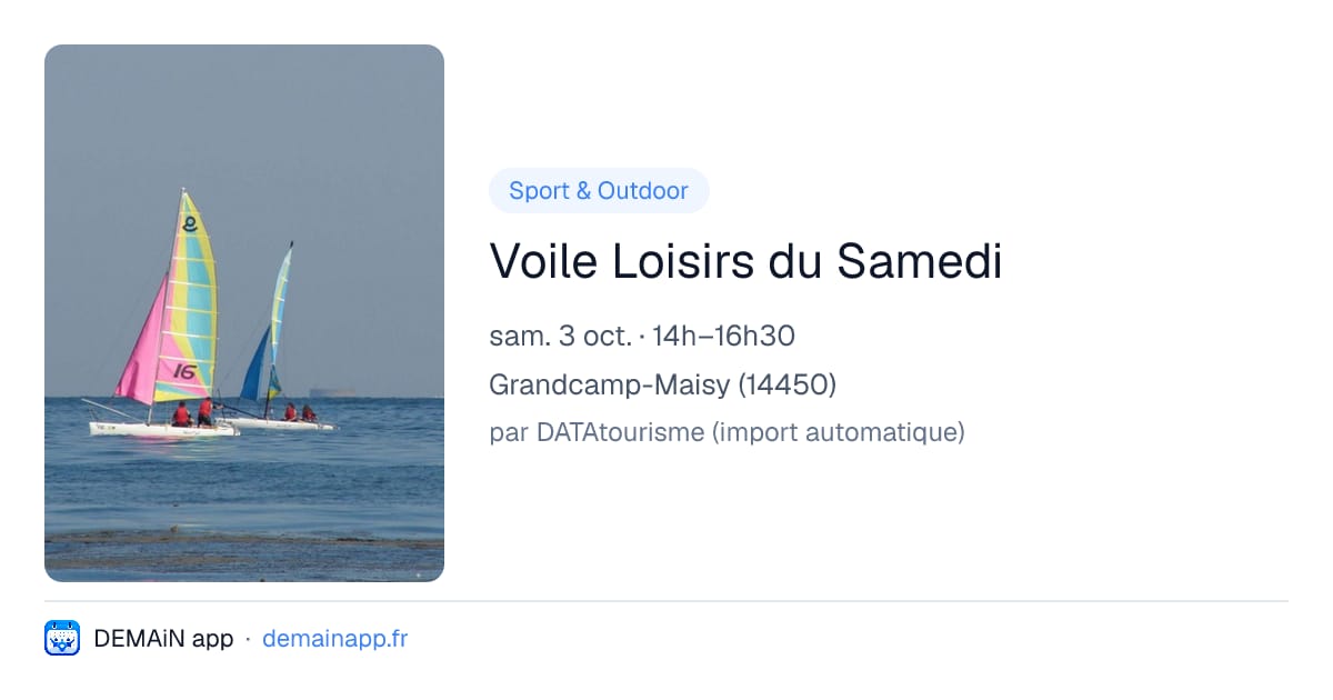 Voile Loisirs du Samedi — Grandcamp-Maisy