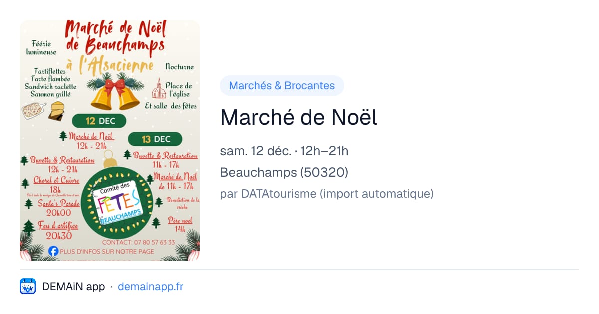 Marché de Noël — Beauchamps