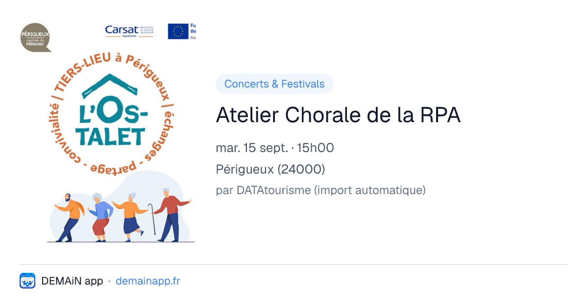 Atelier Chorale de la RPA — Périgueux
