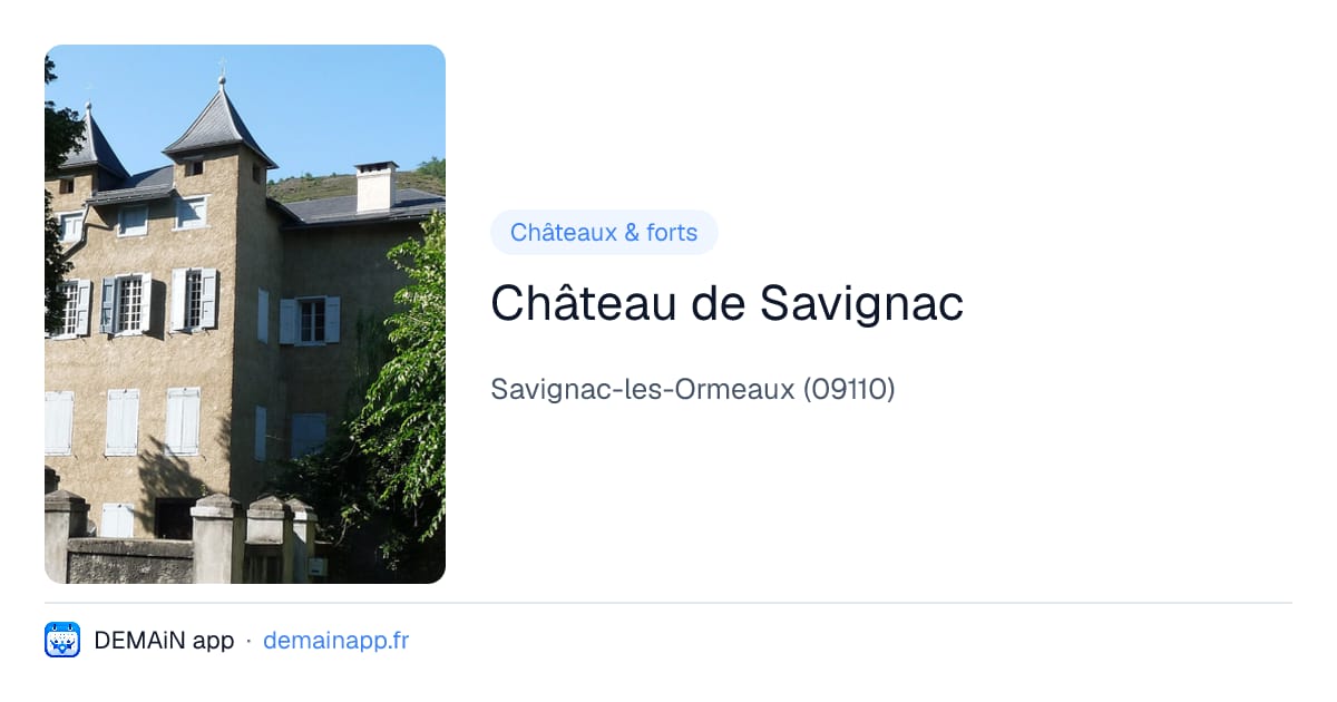 Château de Savignac — Savignac-les-Ormeaux
