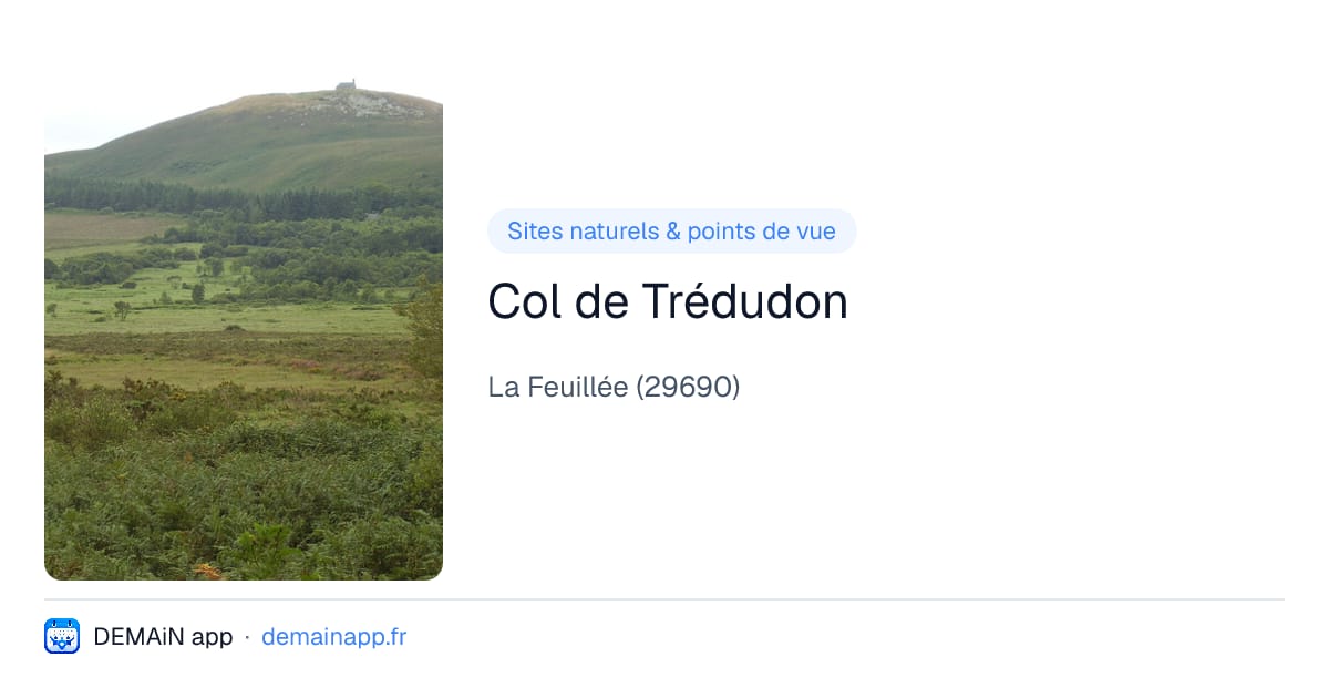 Col de Trédudon — La Feuillée