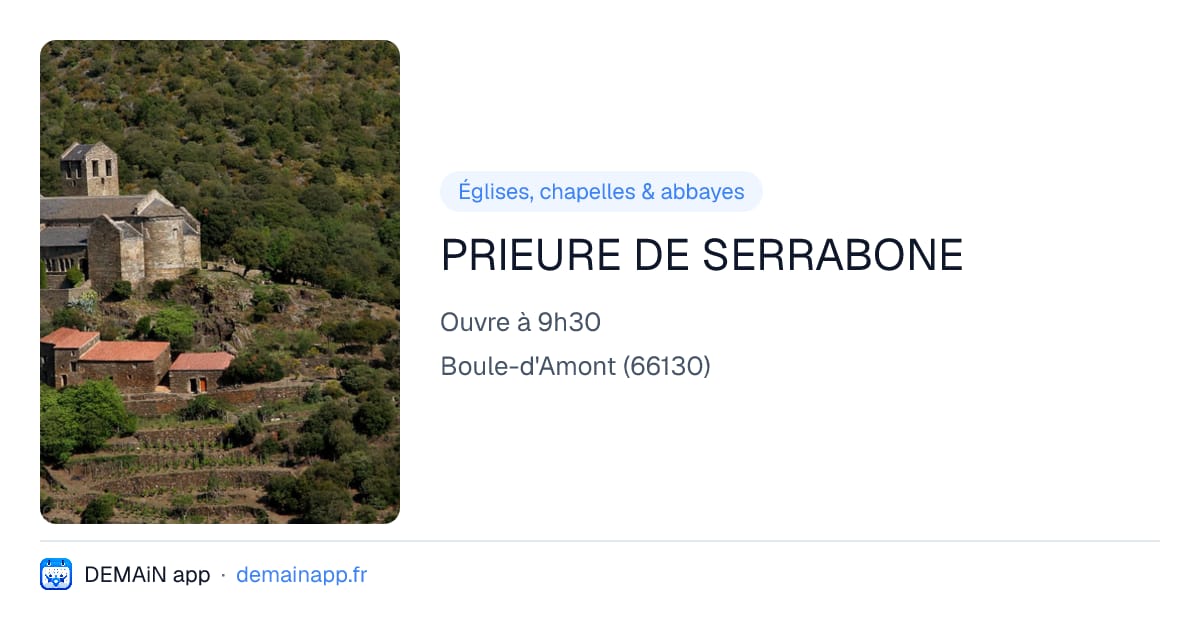 PRIEURE DE SERRABONE — Boule-d'Amont