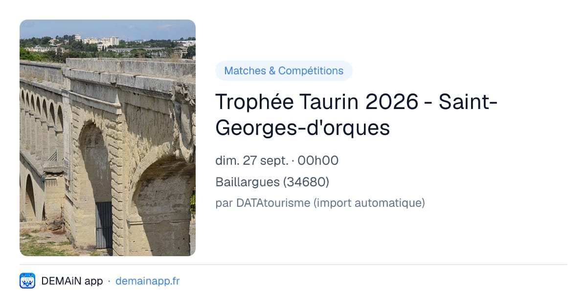 Trophée Taurin 2026 - Saint-Georges-d'orques — Baillargues