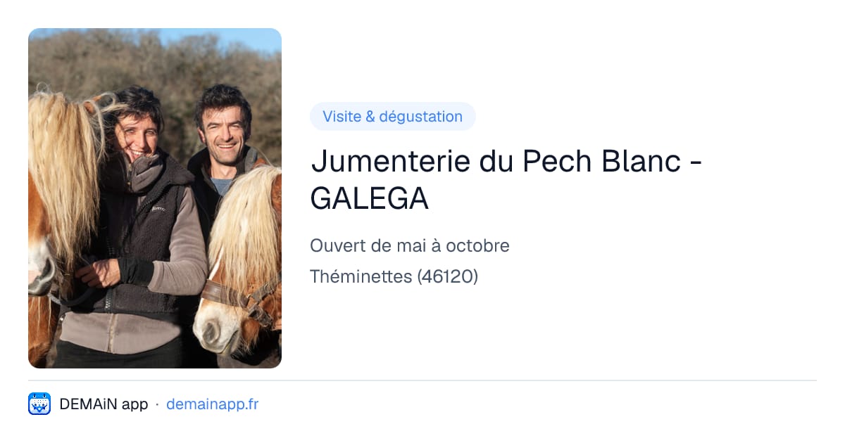 Jumenterie du Pech Blanc - GALEGA — Théminettes