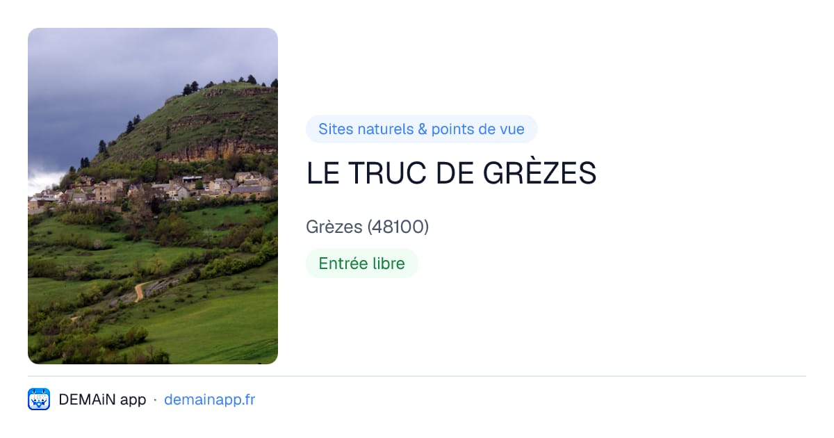 LE TRUC DE GRÈZES — Grèzes
