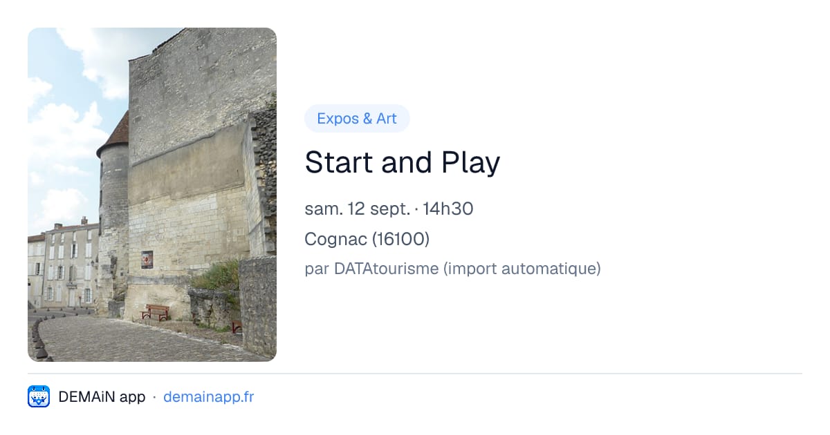 Start and Play — Cognac
