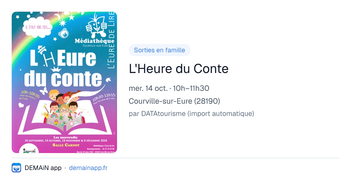 L'Heure du Conte — Courville-sur-Eure