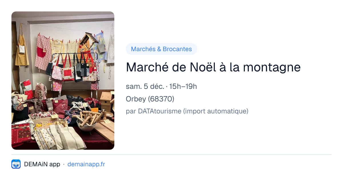 Marché de Noël à la montagne — Orbey