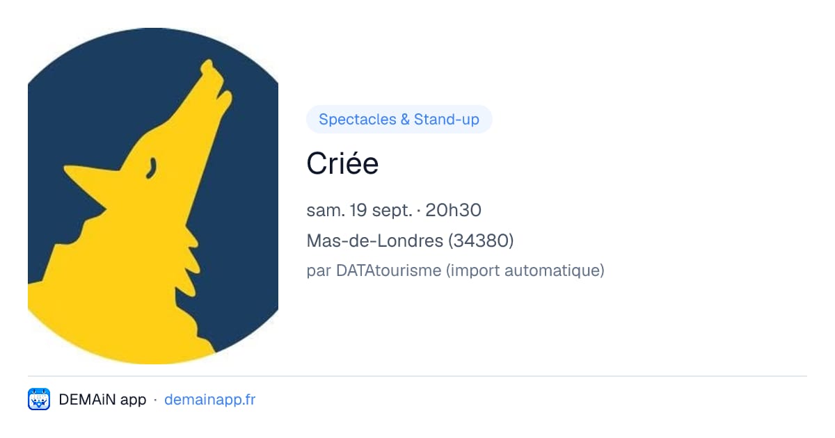 Criée — Mas-de-Londres