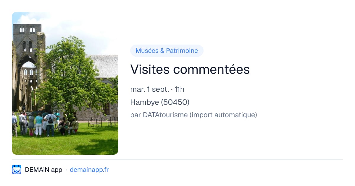 Visites commentées — Hambye
