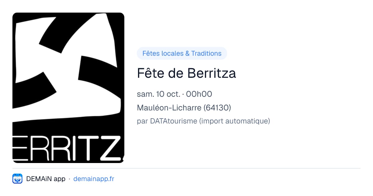 Fête de Berritza — Mauléon-Licharre