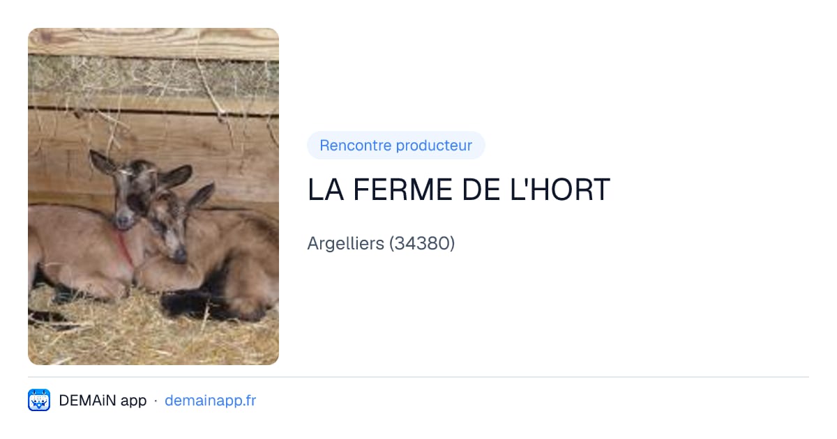 LA FERME DE L'HORT — Argelliers