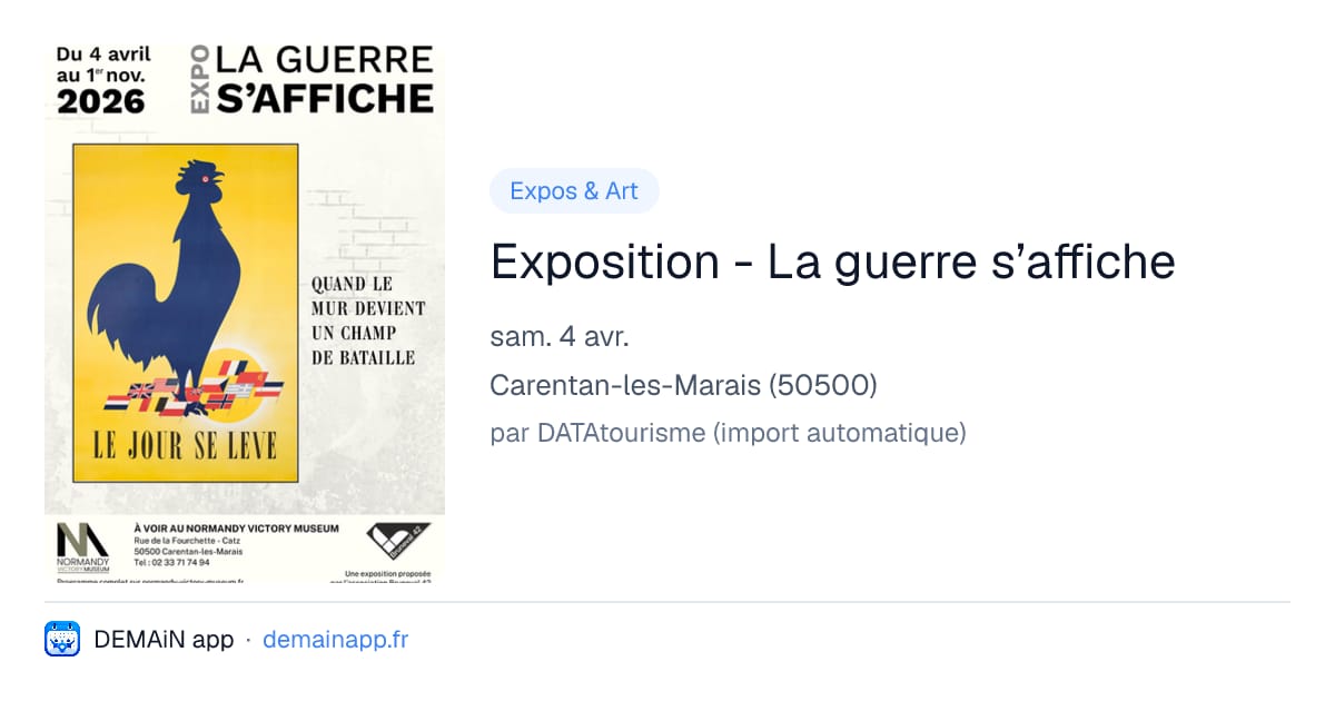 Exposition - La guerre s’affiche — Carentan-les-Marais