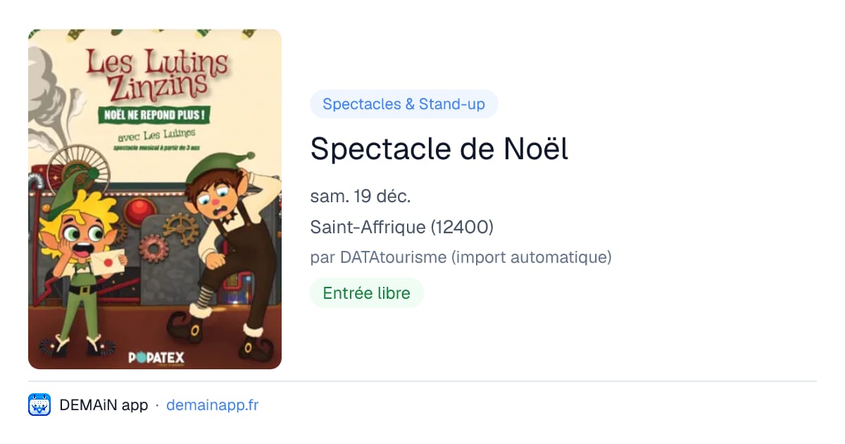 Spectacle de Noël — Saint-Affrique