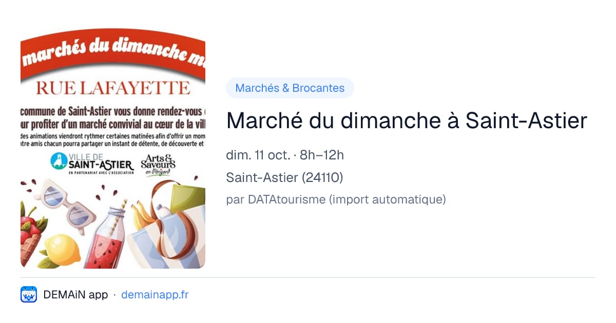 Marché du dimanche à Saint-Astier — Saint-Astier