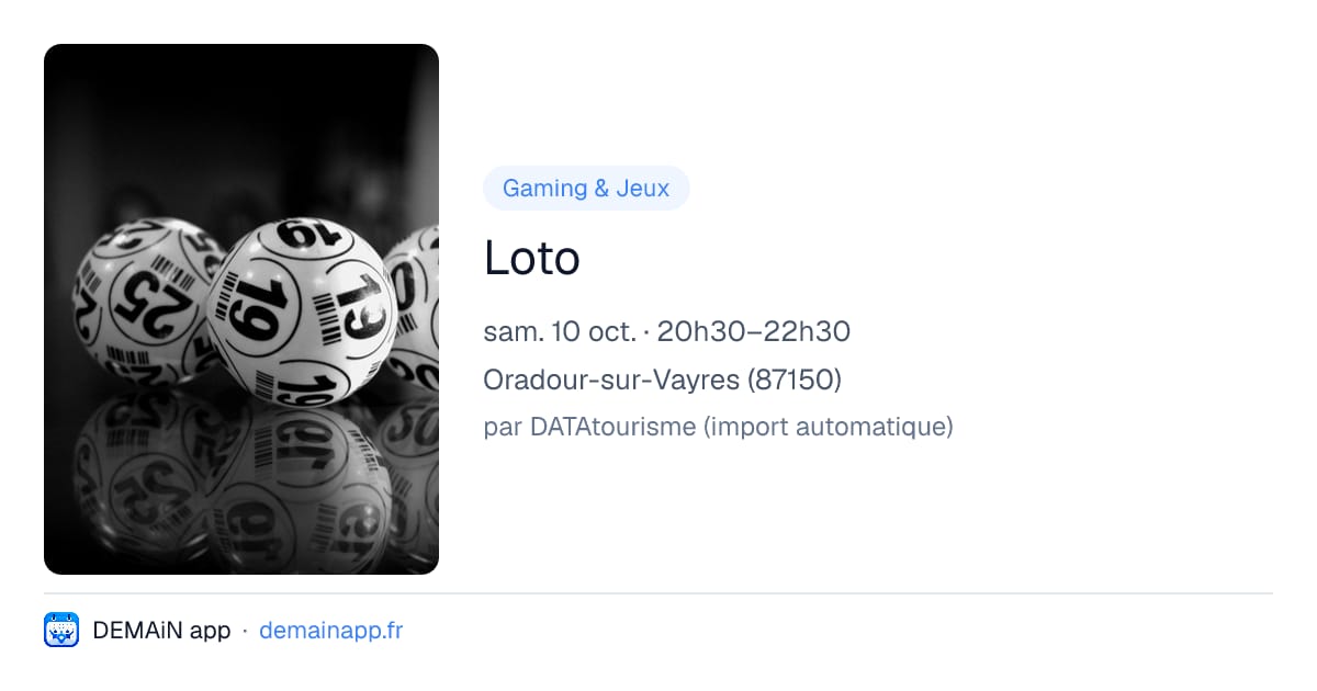 Loto — Oradour-sur-Vayres