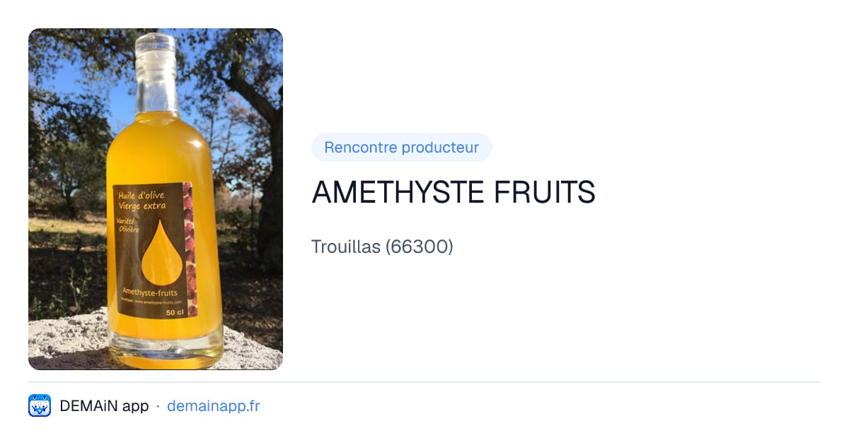 AMETHYSTE FRUITS — Trouillas