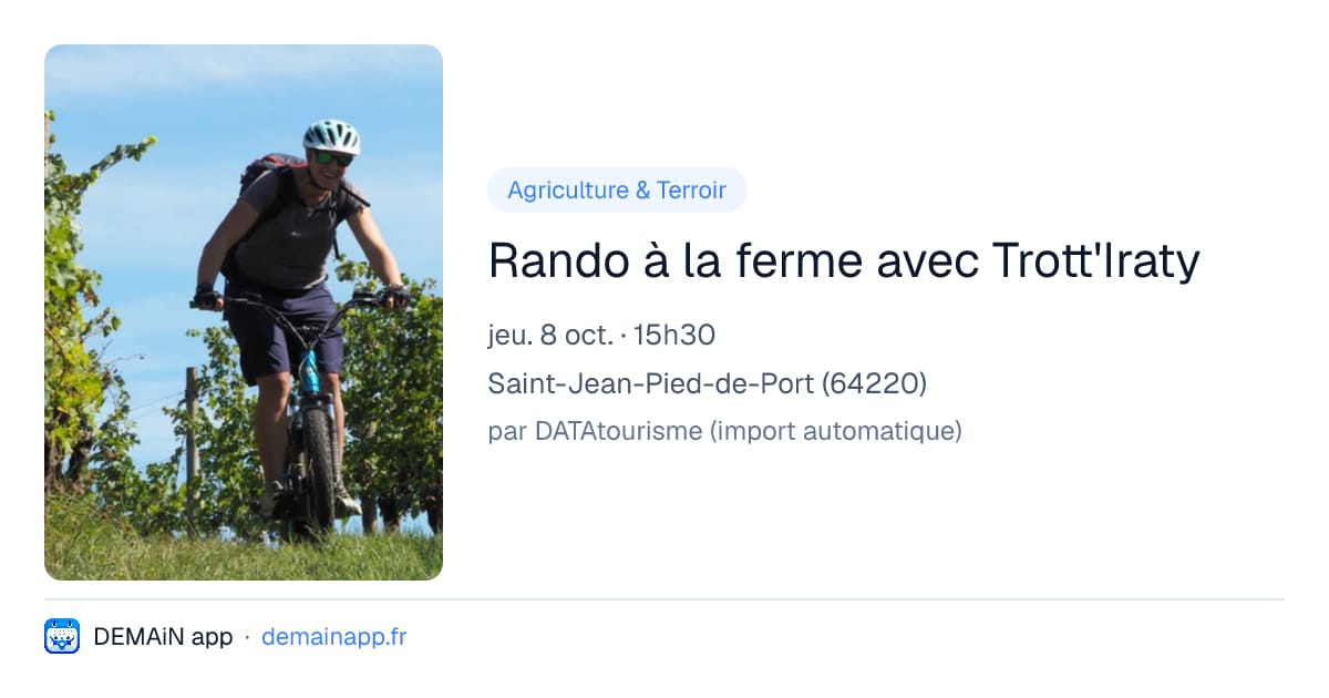 Rando à la ferme avec Trott'Iraty — Saint-Jean-Pied-de-Port