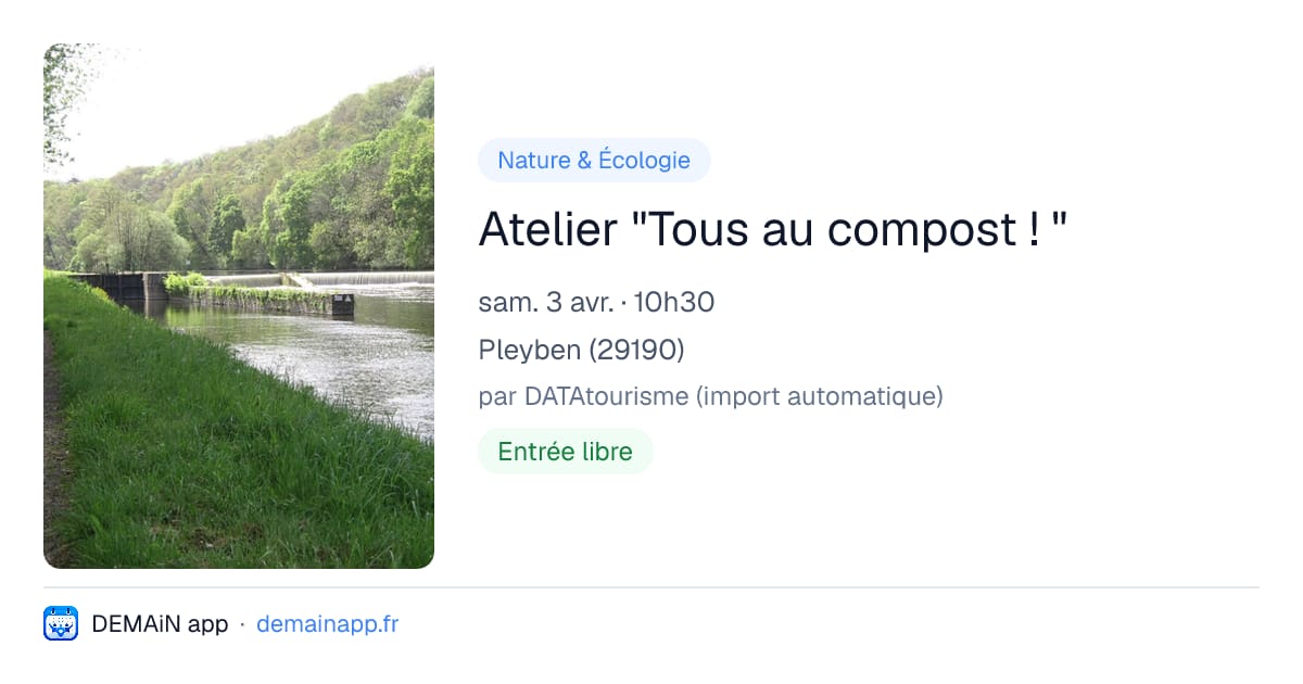Atelier "Tous au compost ! " — Pleyben