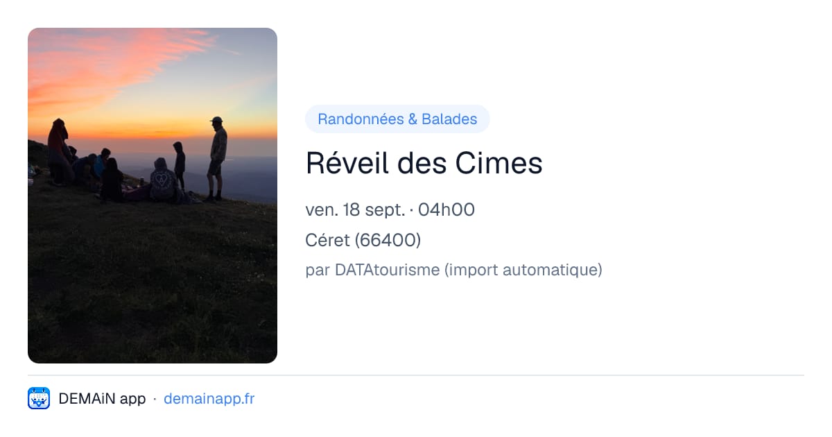 Réveil des Cimes — Céret