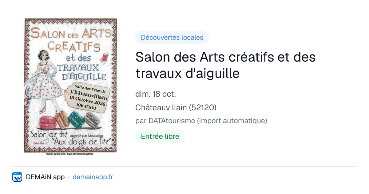 Salon des Arts créatifs et des travaux d'aiguille — Châteauvillain