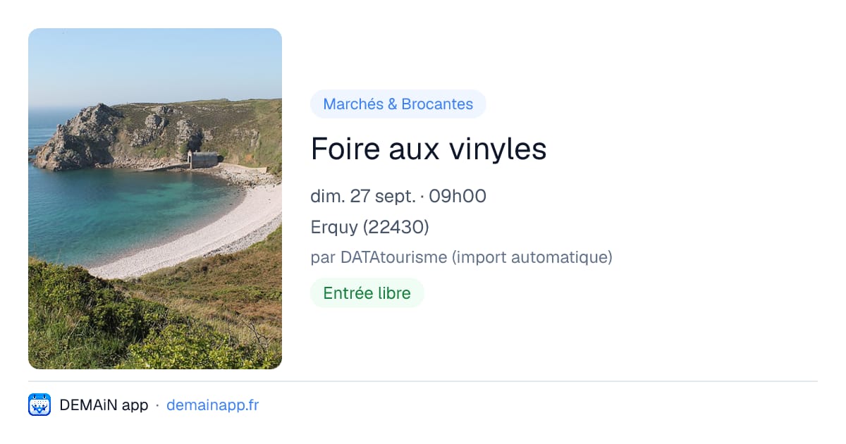 Foire aux vinyles — Erquy