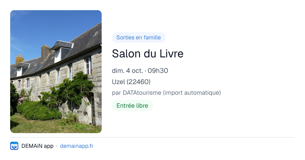 Salon du Livre — Uzel