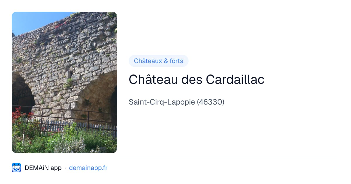 Château des Cardaillac — Saint-Cirq-Lapopie