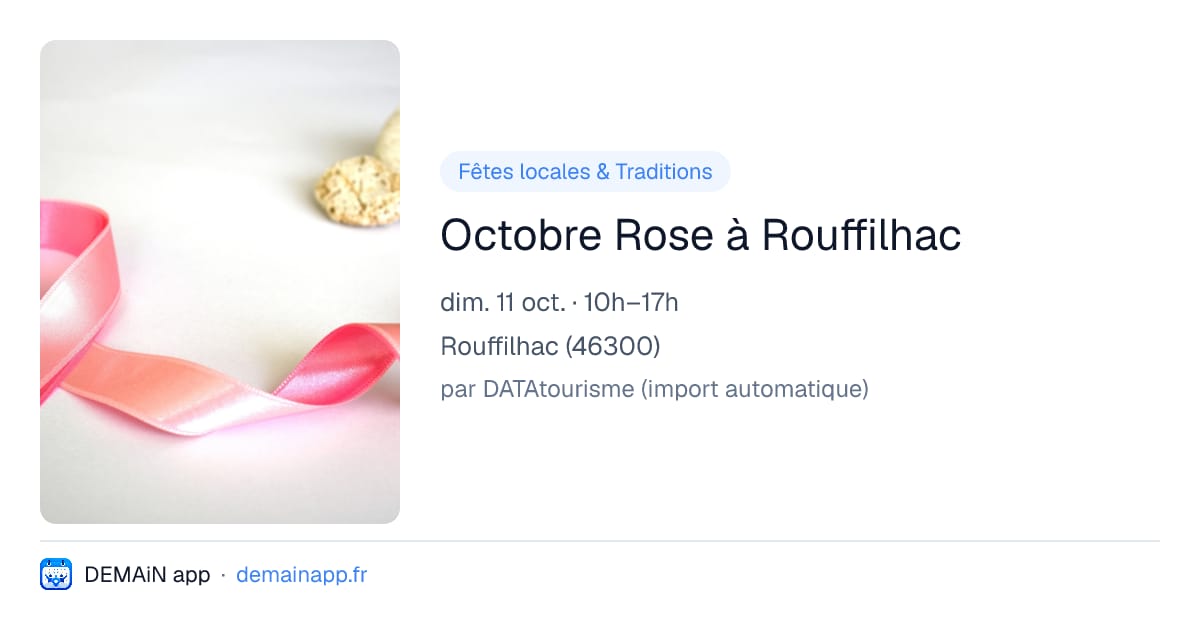 Octobre Rose à Rouffilhac — Rouffilhac