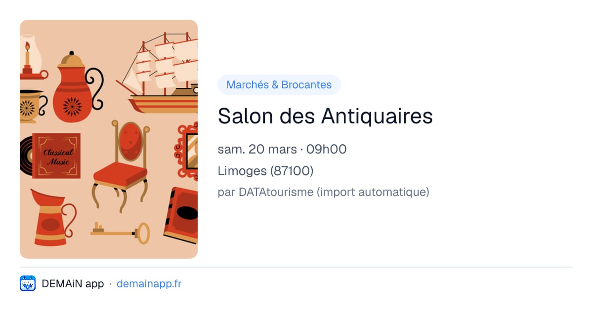 Salon des Antiquaires — Limoges