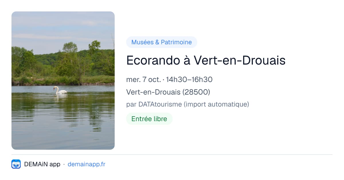 Ecorando à Vert-en-Drouais — Vert-en-Drouais