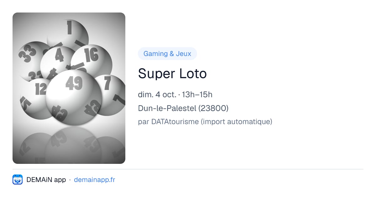 Super Loto — Dun-le-Palestel