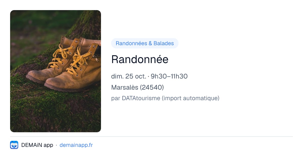 Randonnée — Marsalès