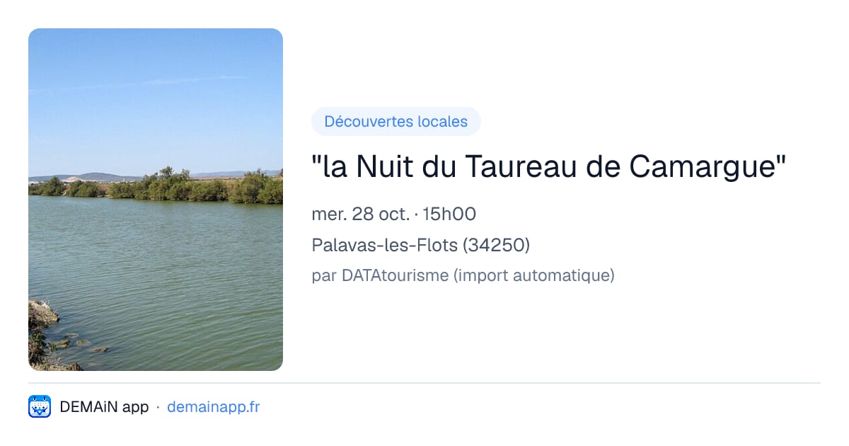 "la Nuit du Taureau de Camargue" — Palavas-les-Flots
