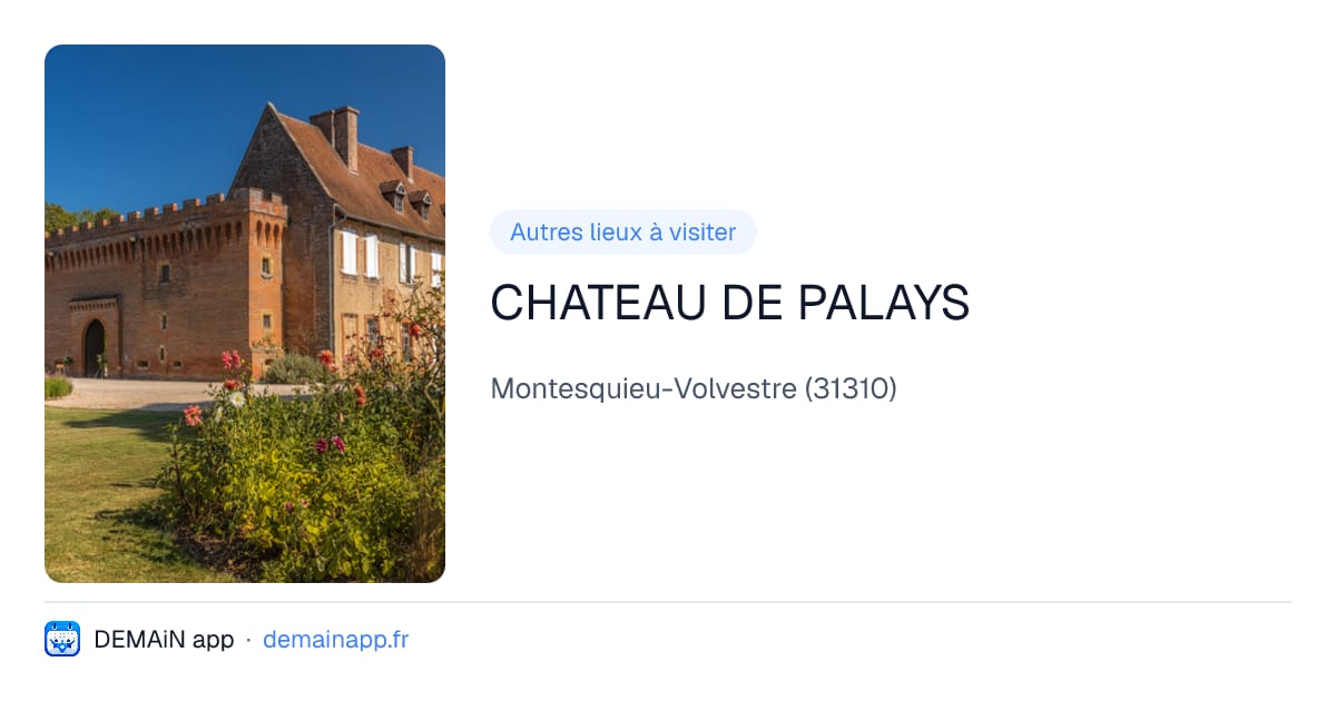 CHATEAU DE PALAYS — Montesquieu-Volvestre