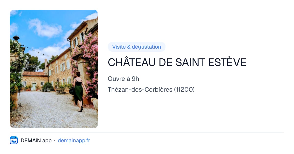 CHÂTEAU DE SAINT ESTÈVE — Thézan-des-Corbières