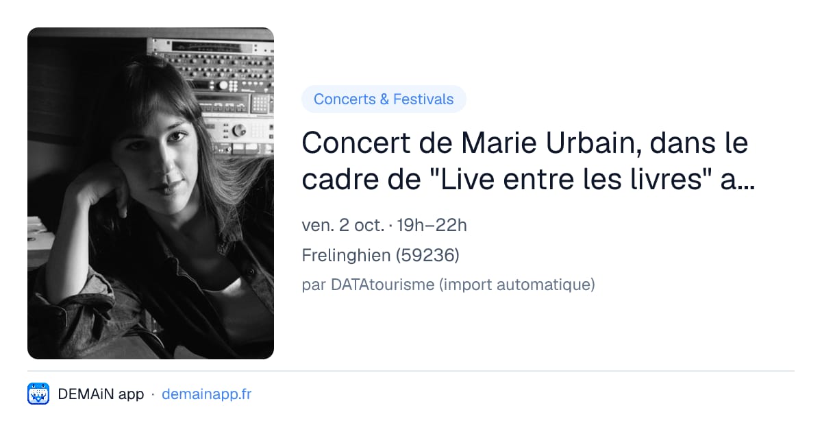 Concert de Marie Urbain, dans le cadre de "Live entre les livres" avec Dynamo. — Frelinghien
