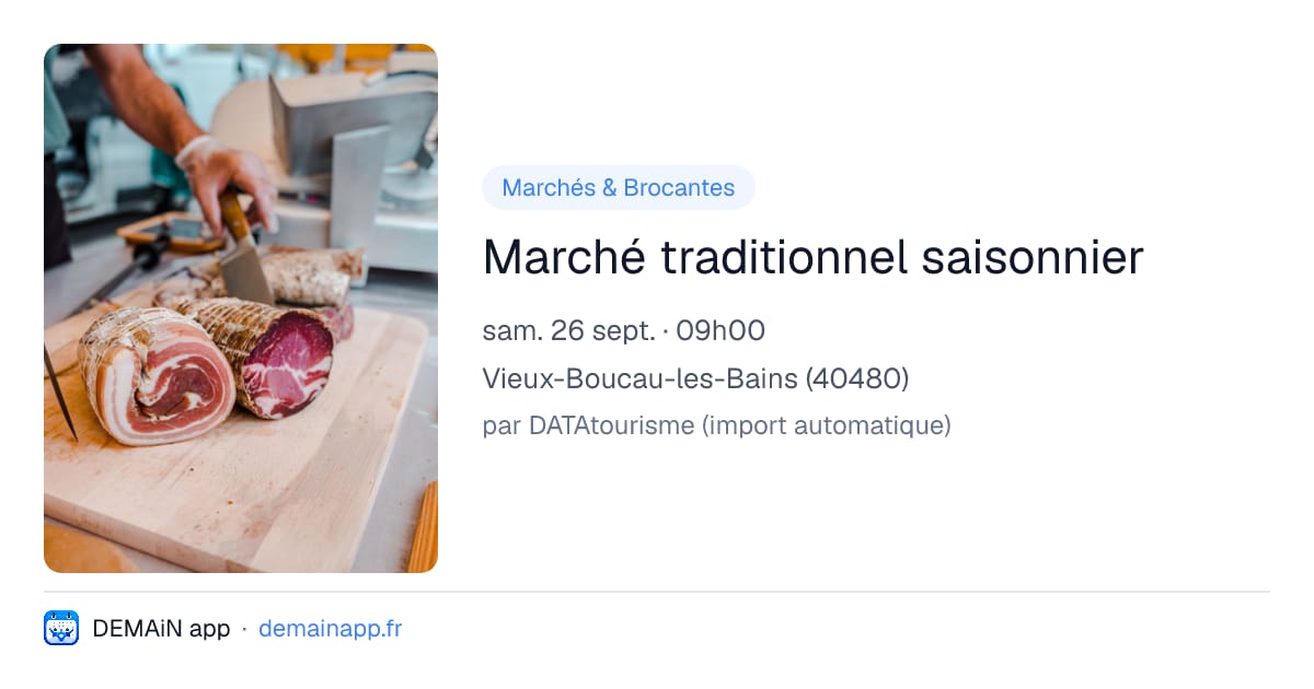 Marché traditionnel saisonnier — Vieux-Boucau-les-Bains